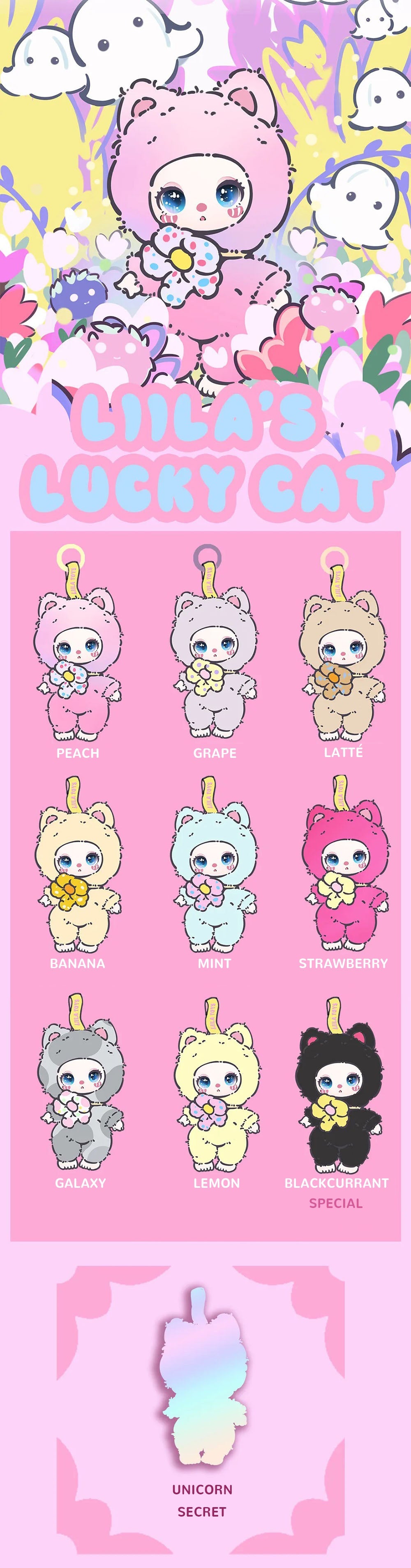 LiiLa's Lucky Cat V1 Series Plush Dolls