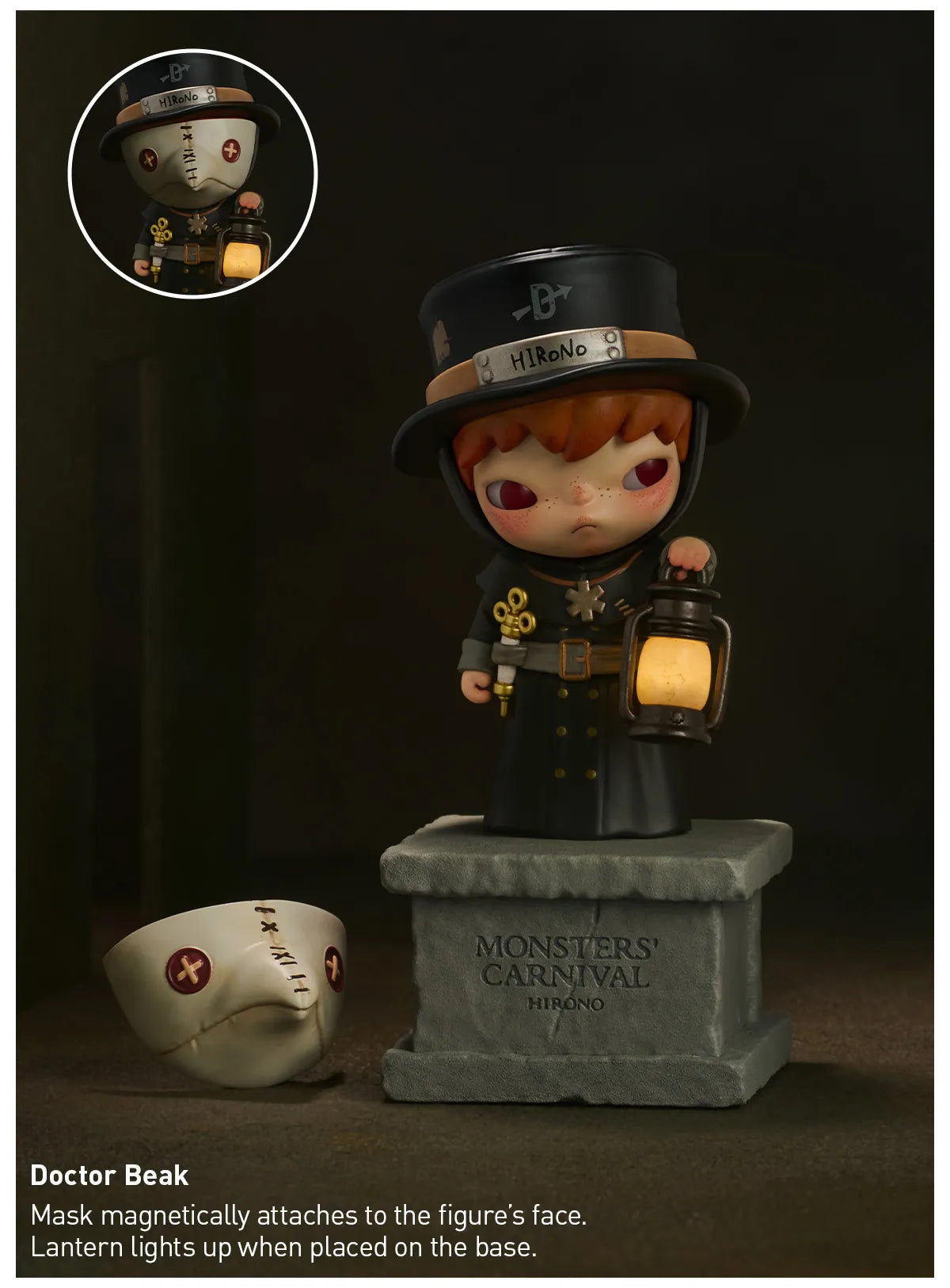 Hirono Monsters' Carnival Series Figures + scene prop