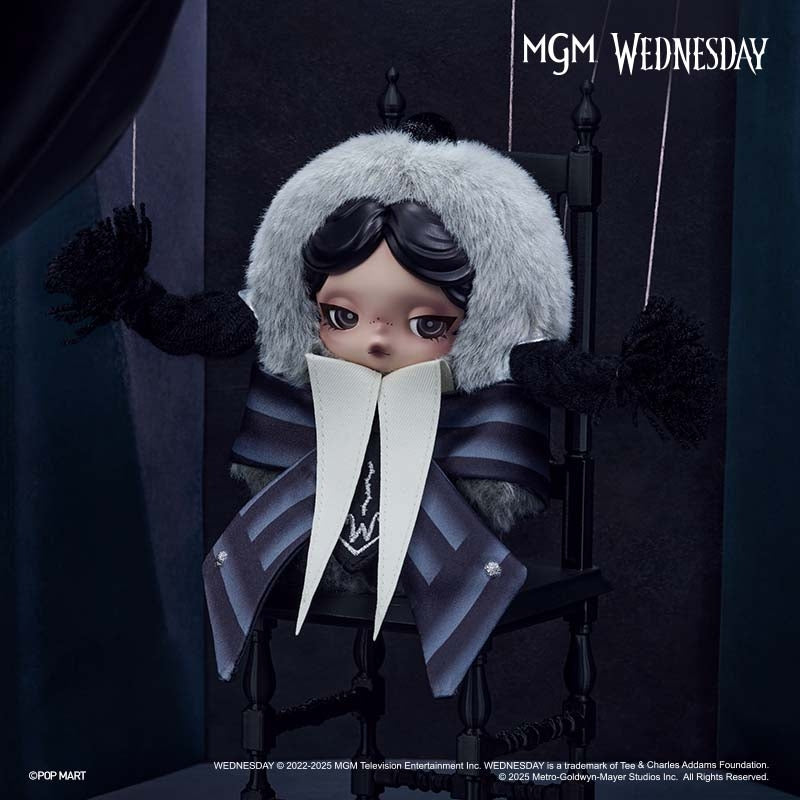 POP MART × Wednesday Plush Series Hanging Card Dolls (Nevermore Academy Uniform Version)
