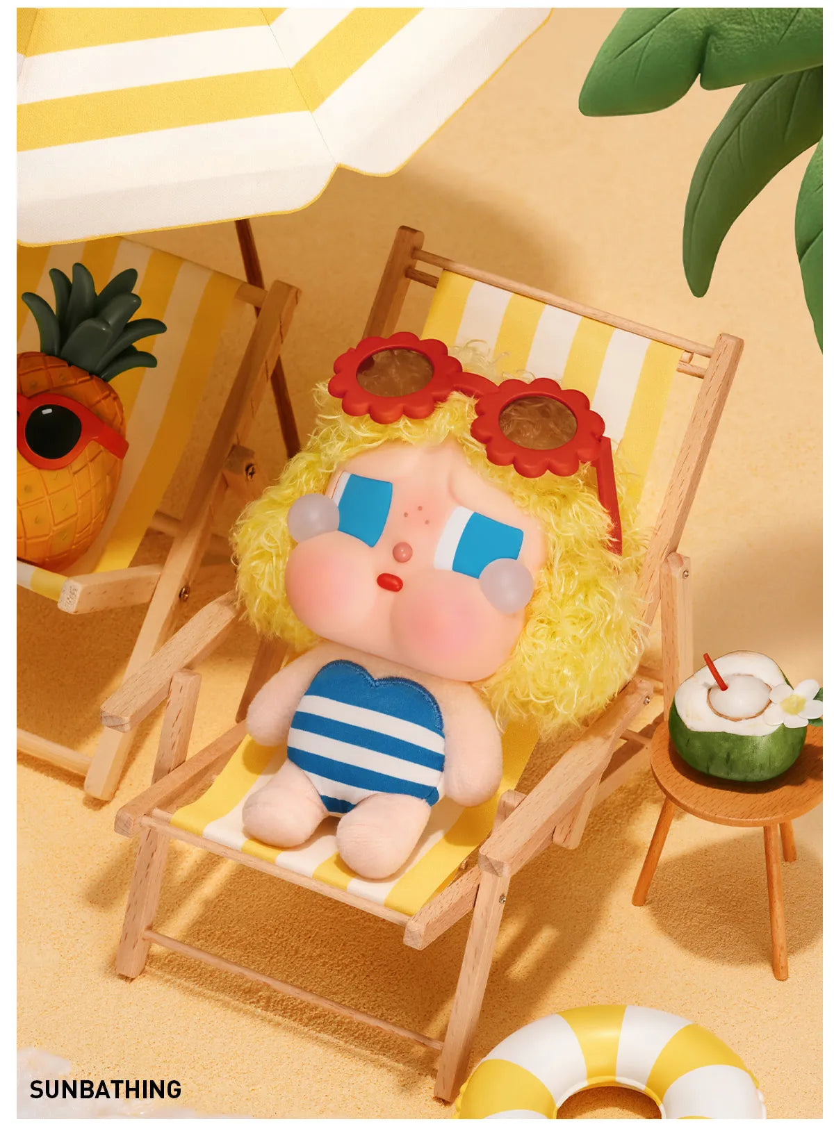 CRYBABY Vacation Mode On Series-Vinyl Plush Pendant Blind Box